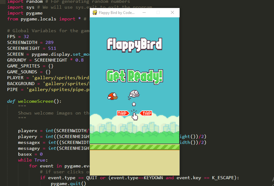 Código do Flappy Bird - Parte 1 - Aula exclusiva para alunos BitMakers 