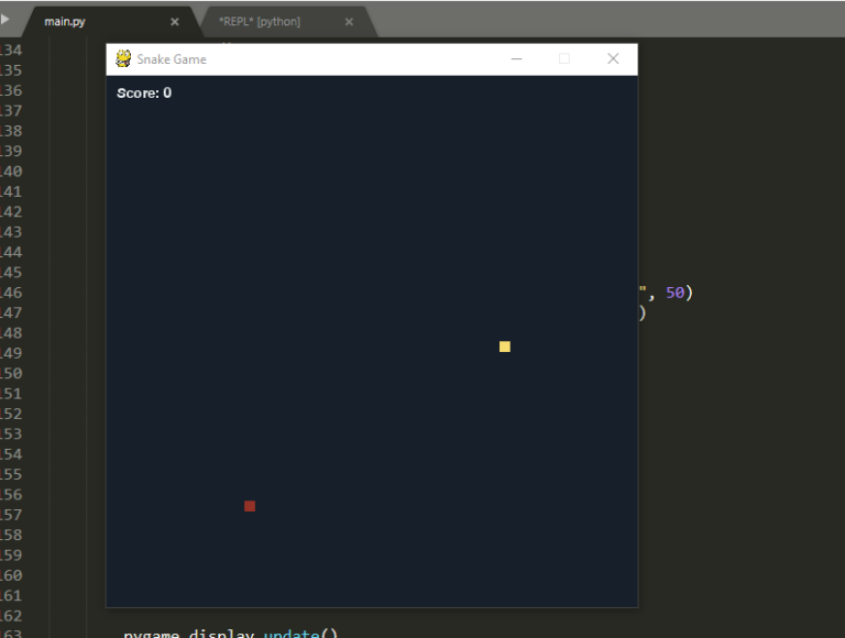 python-code-for-snake-game