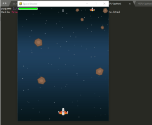 space shooter game using python