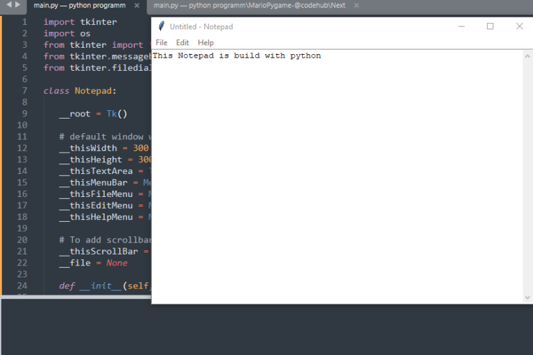 notepad-app-using-python-python-project