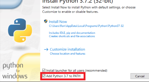 install python, Mario using python