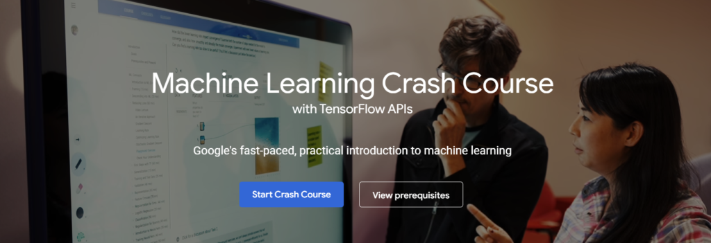 Machine learning crash clearance course google developers