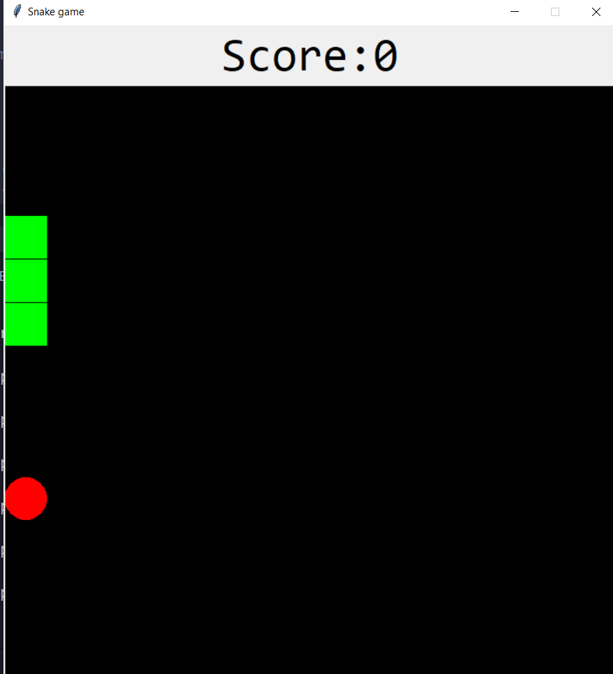 Snake Game Using Tkinter - Python - GeeksforGeeks