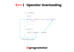 Operator Overloading in c++