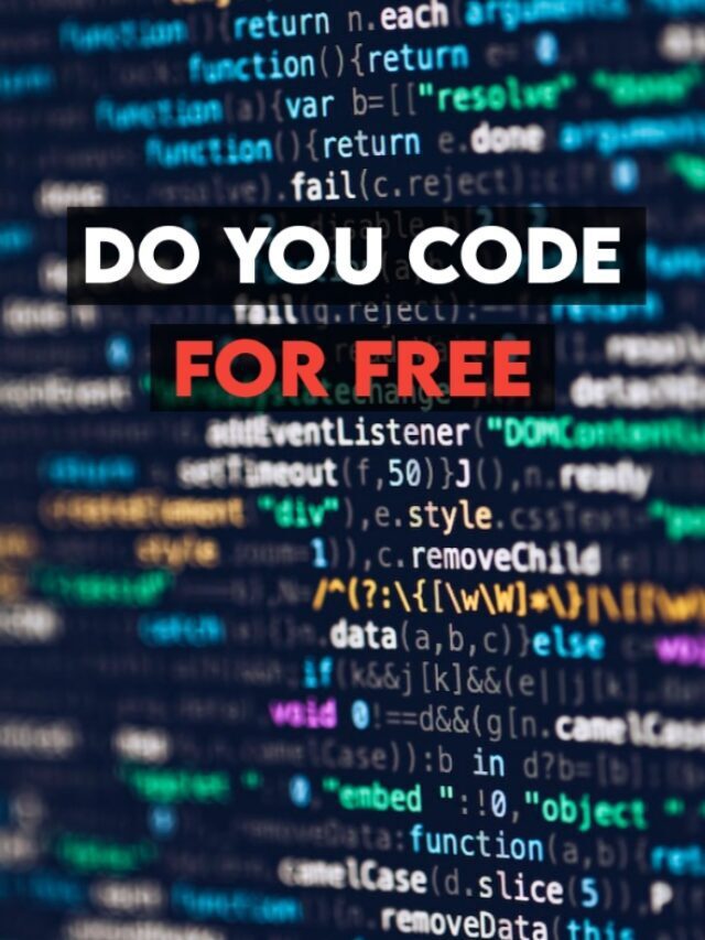 DO  you code for free