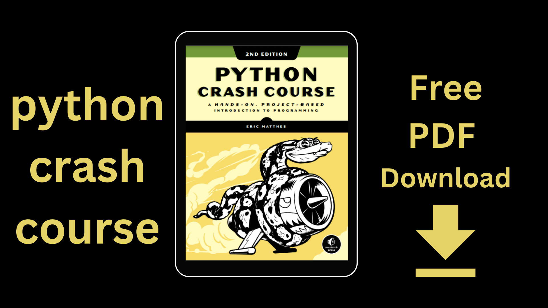 python crash course FREE PDF DOWNLOAD