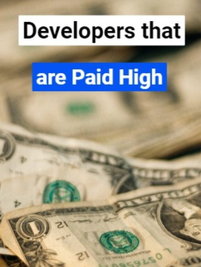 Developers that are Paid High