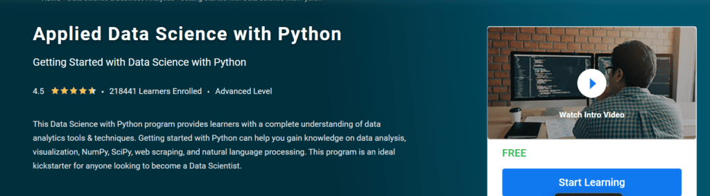 DATA SCIENCE WITH PYTHON:-