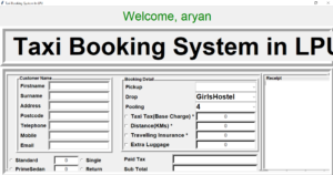 cab booking system project using python