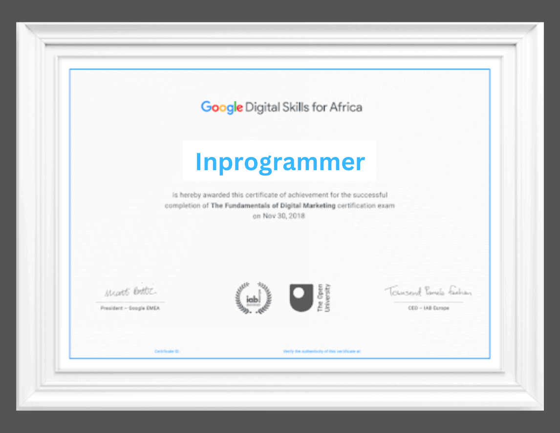 Google store certification courses