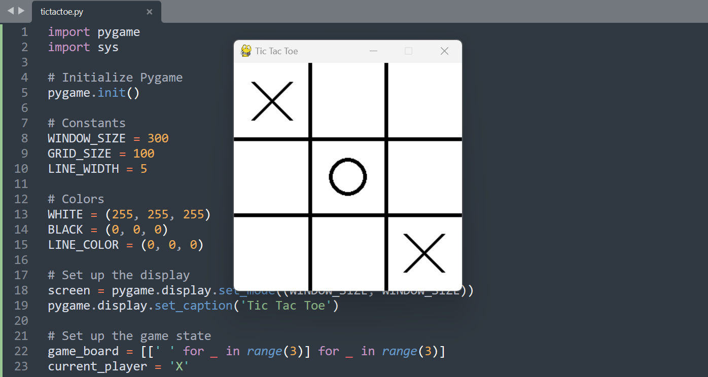 Tic-Tac-Toe Game using Python: Building a Graphical Interface