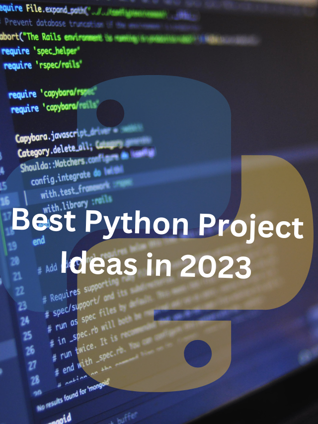 best-python-project-ideas-in-2023