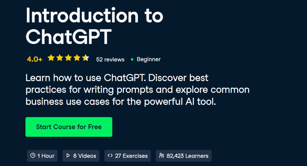 ChatGPT free course