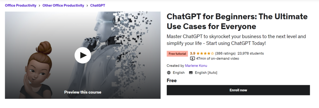 ChatGPT free course