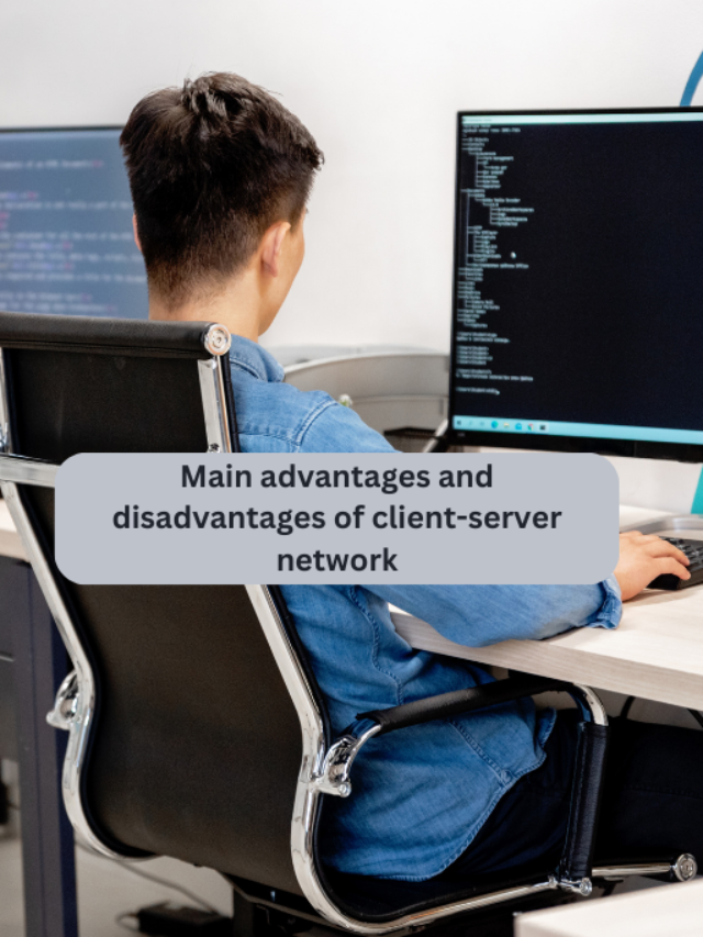 Main advantages and disadvantages of client-server network