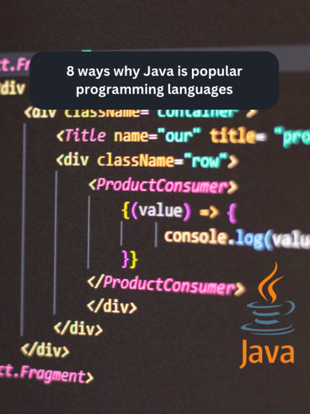 8 ways why Java is popular programming languages