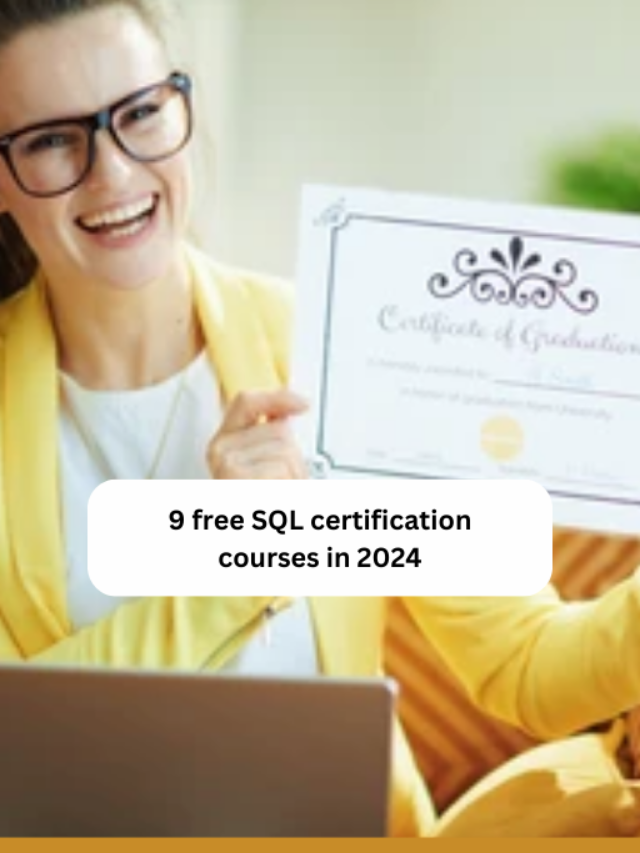 9 free SQL certification courses in 2024
