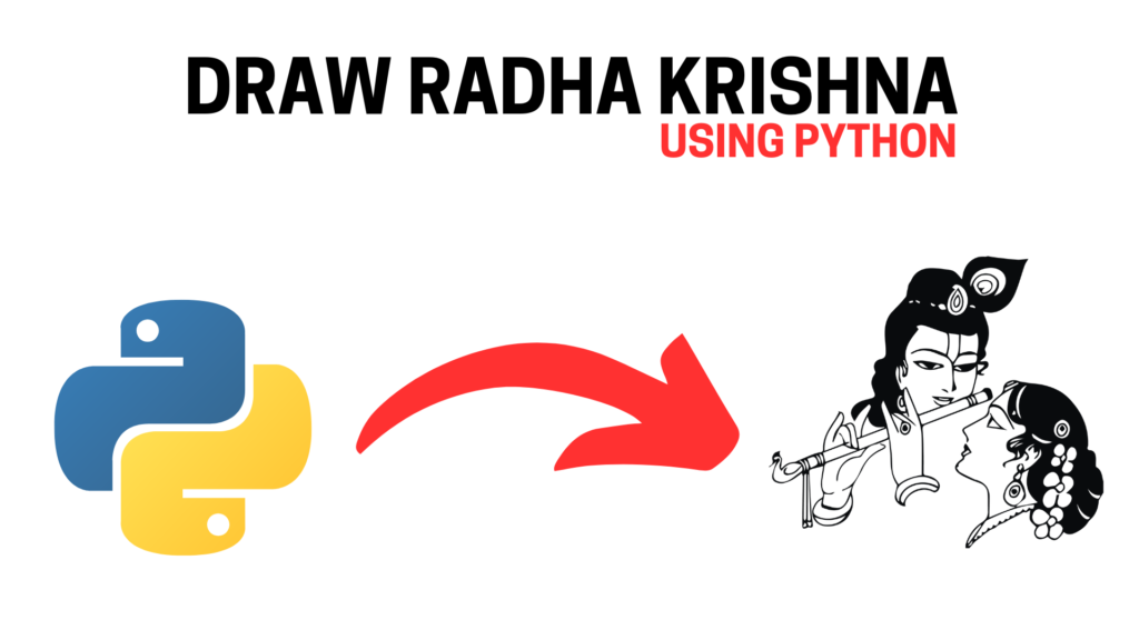 Draw Radha Krishna using python turtle