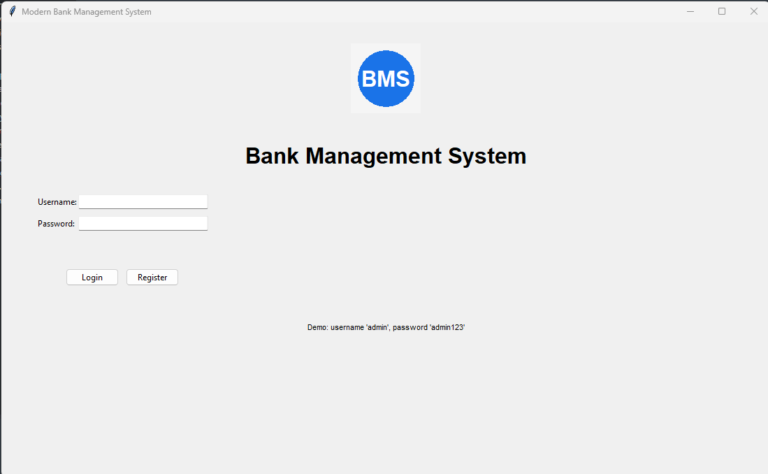 Bank Management Sytem Using Python - Complete code